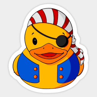 Pirate Rubber Duck Sticker